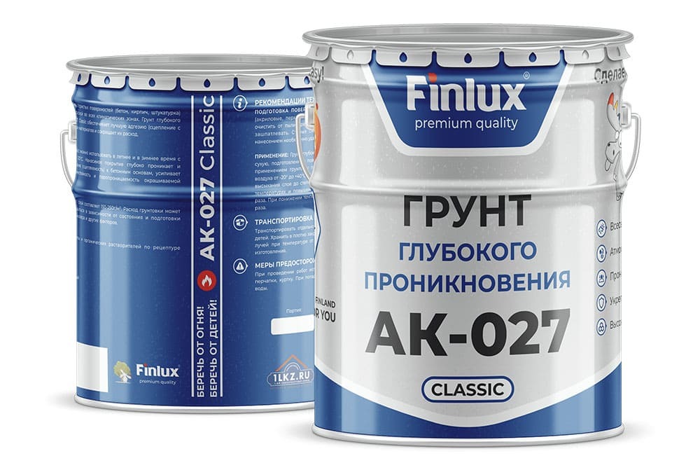 Грунтовка глубокого проникновения Finlux АК-027 Classic